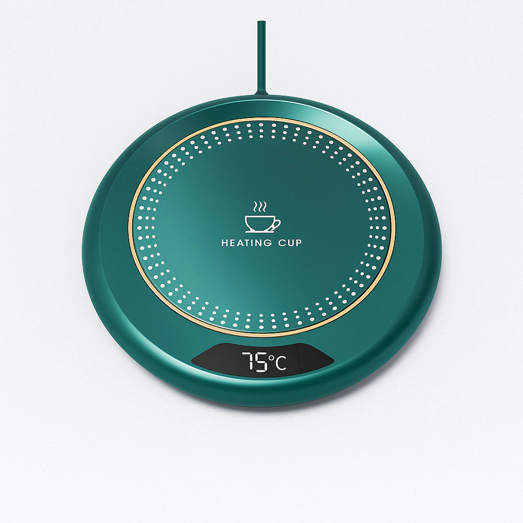 Base Calentadora De Mugs Redonda Verde