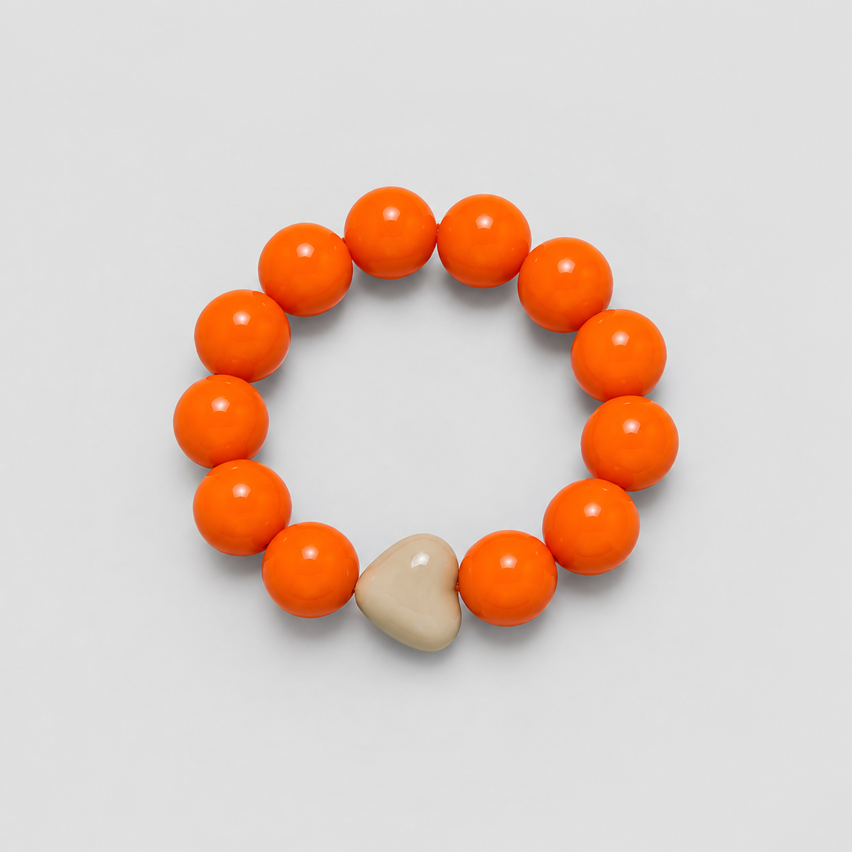 Pulsera corazón esencia naranja