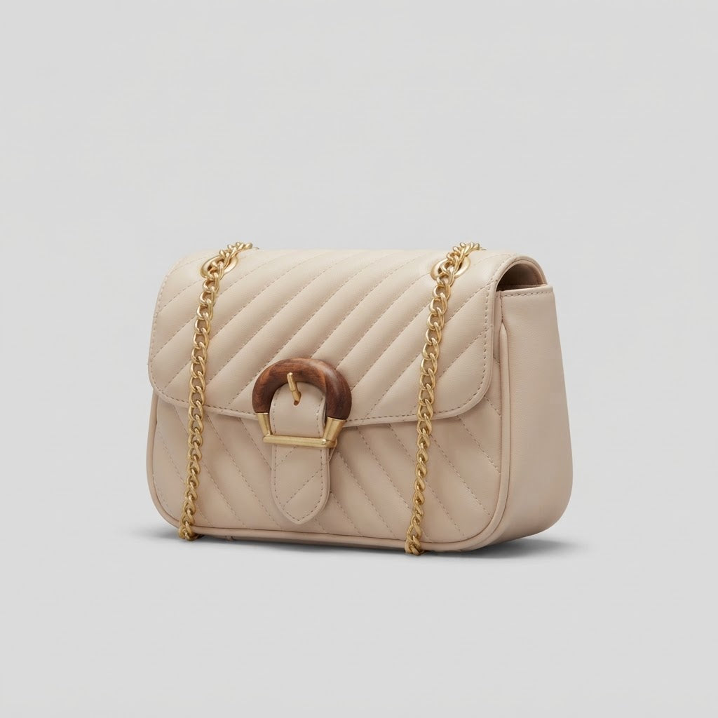 Bolso Bieige Broche