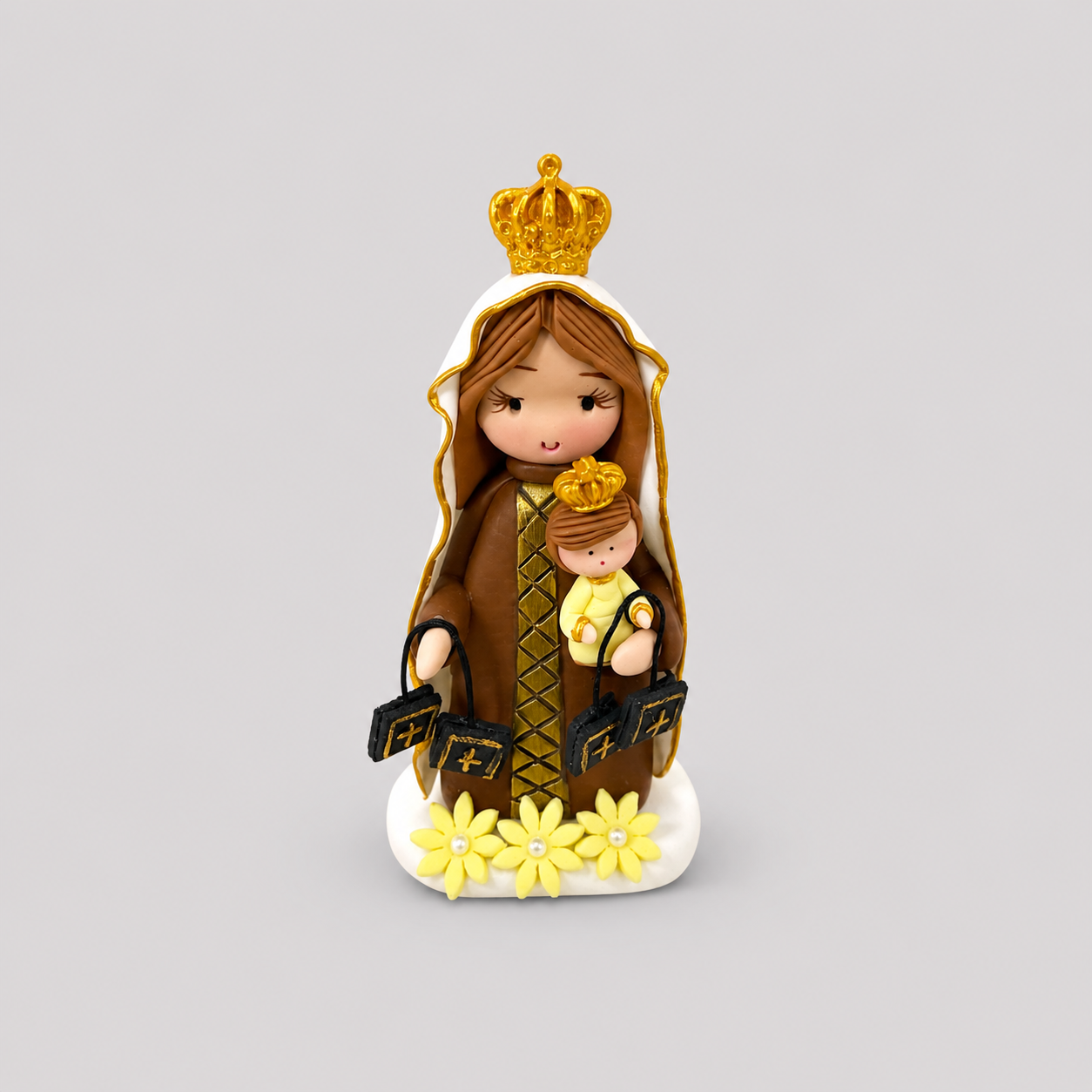 Virgen Del Carmen En Cerámica