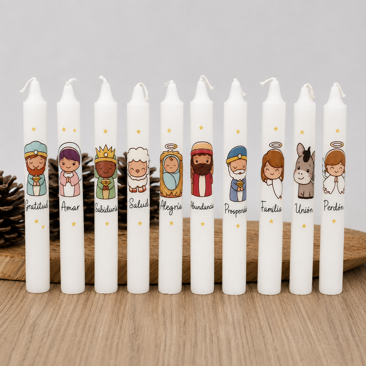 Velas Pesebre x10