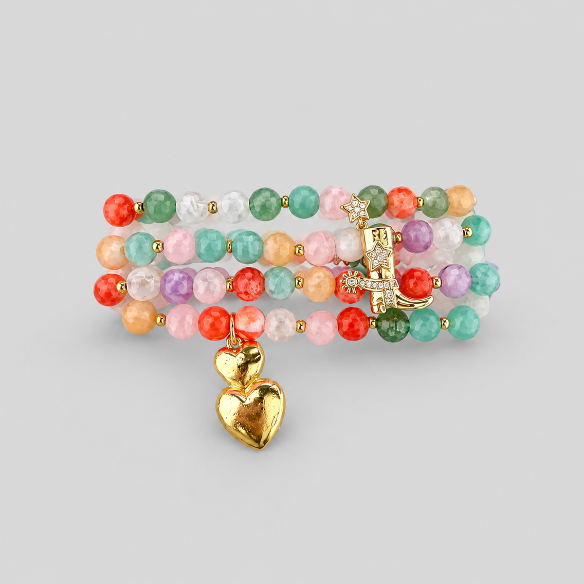 Pulsera corazón vaquero x4