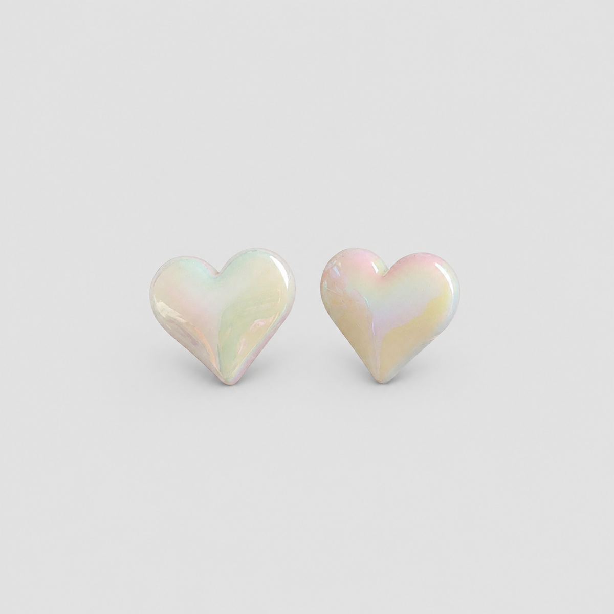 Topos corazón perlados tornasol