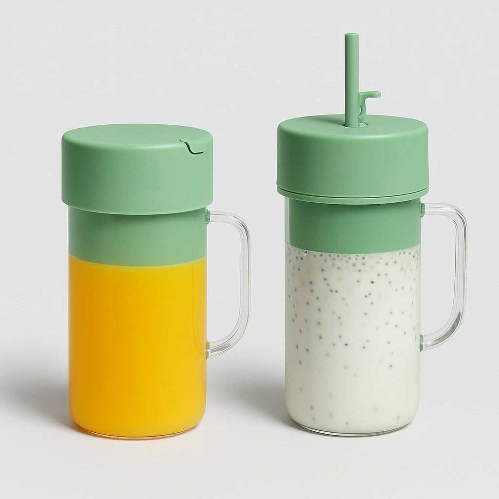 Licuadora Recargable Vaso Verde