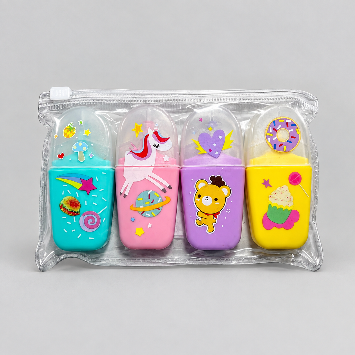 Resaltador Unicornio x4