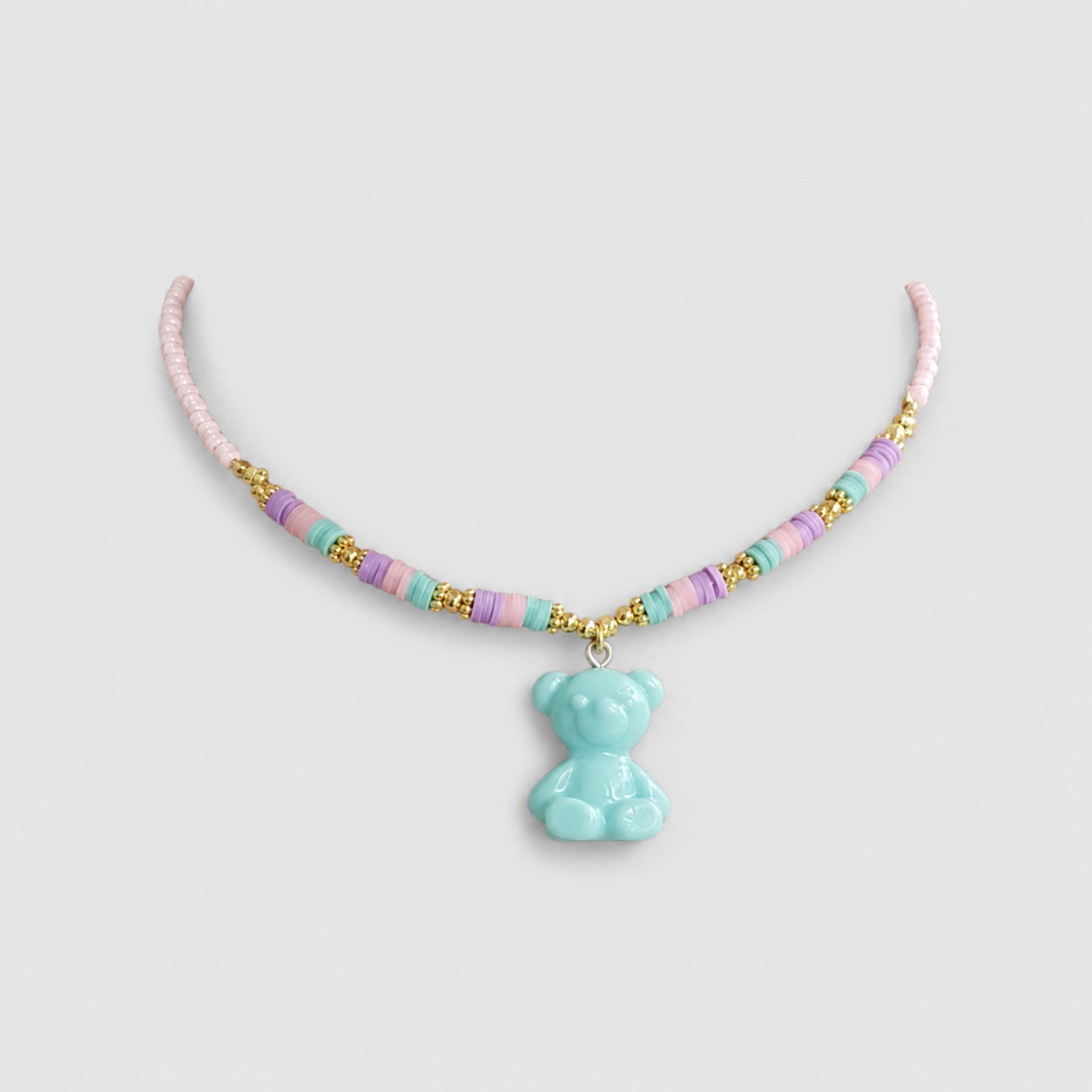 Collar Colores Oso Azul