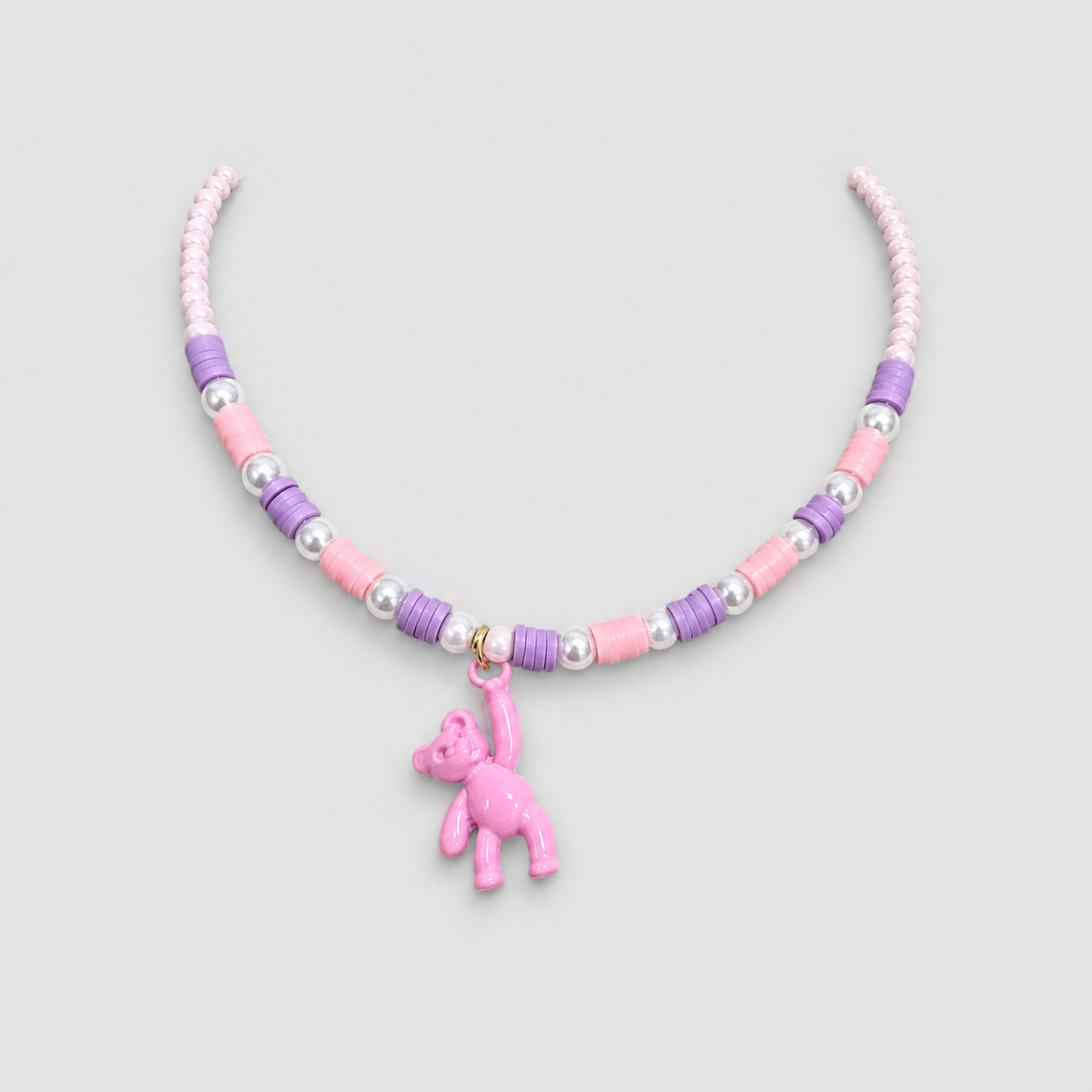 Collar Colores Oso Fucsia