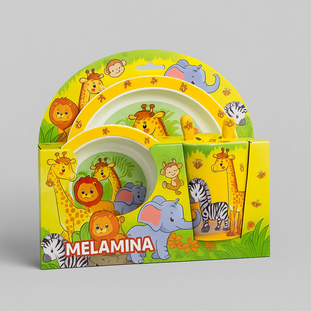 Kit De Alimentación Melamina Zoo
