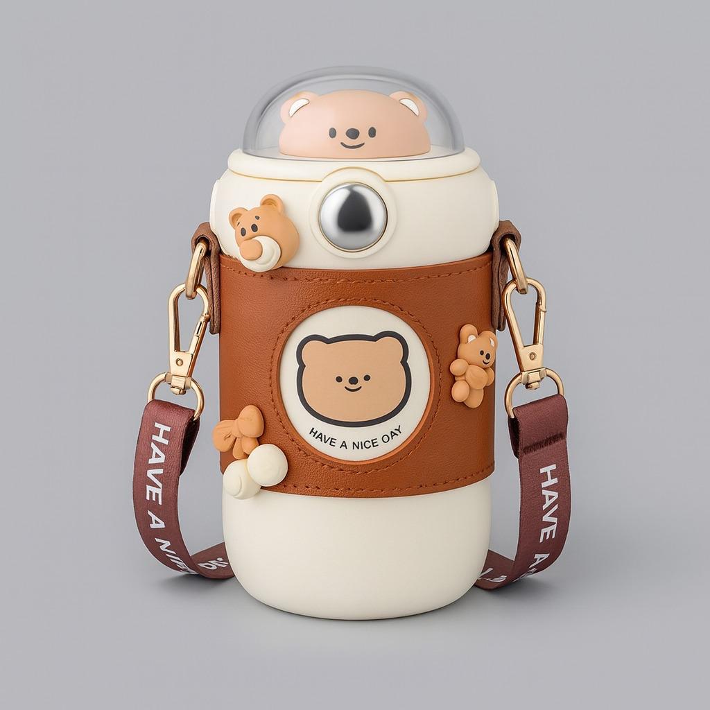 Termo Termico Oso Cuero 420 ml