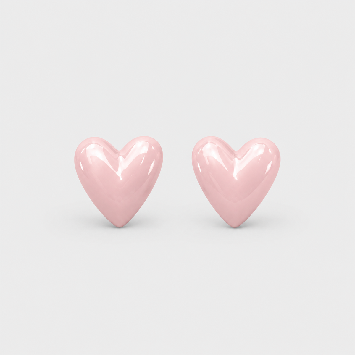 Topos corazón perlado palo rosa