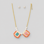 Collar + topos escencia naranja