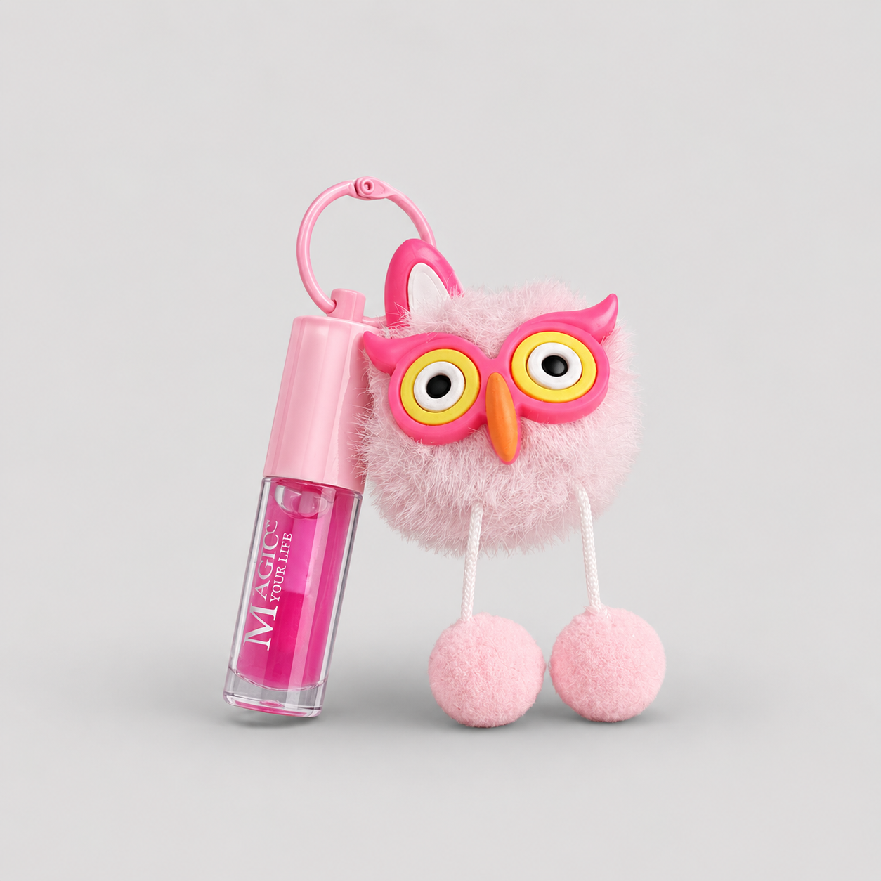 Lipp Gloss + Llavero Buho