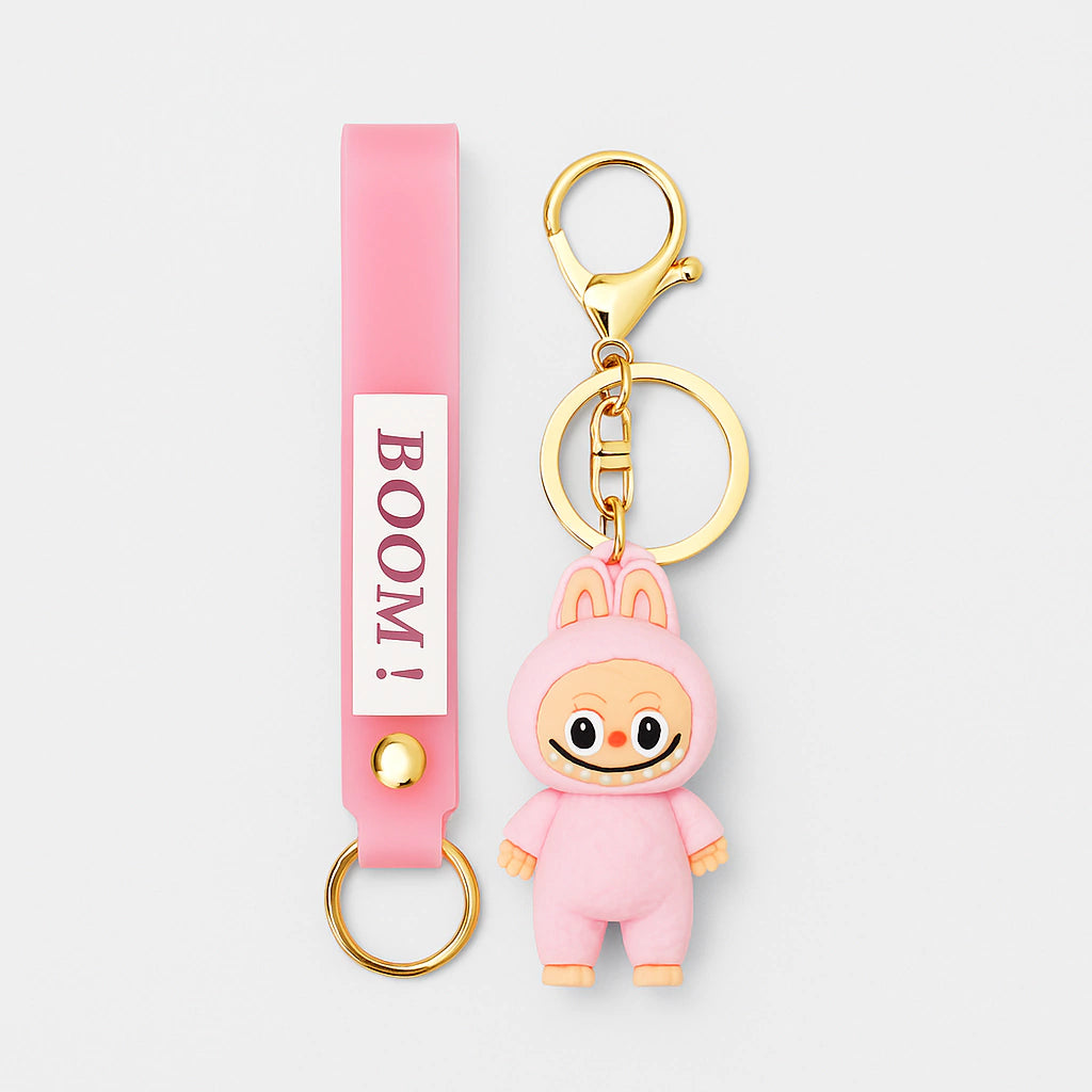 Llavero Labubu Rosa