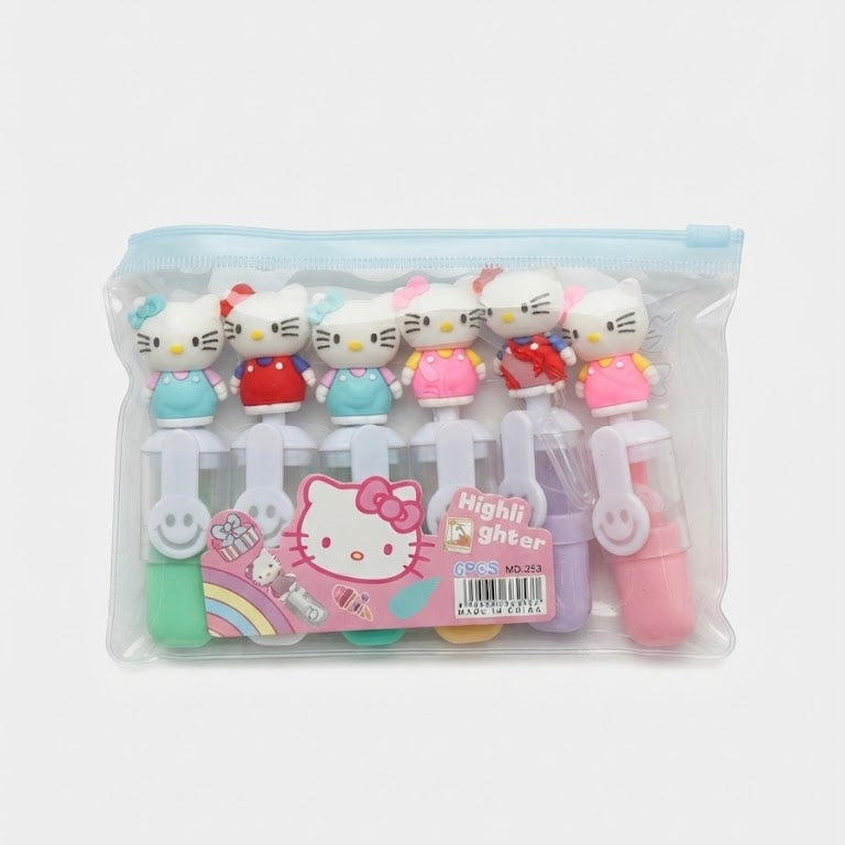 Resaltadores hello Kitty x6