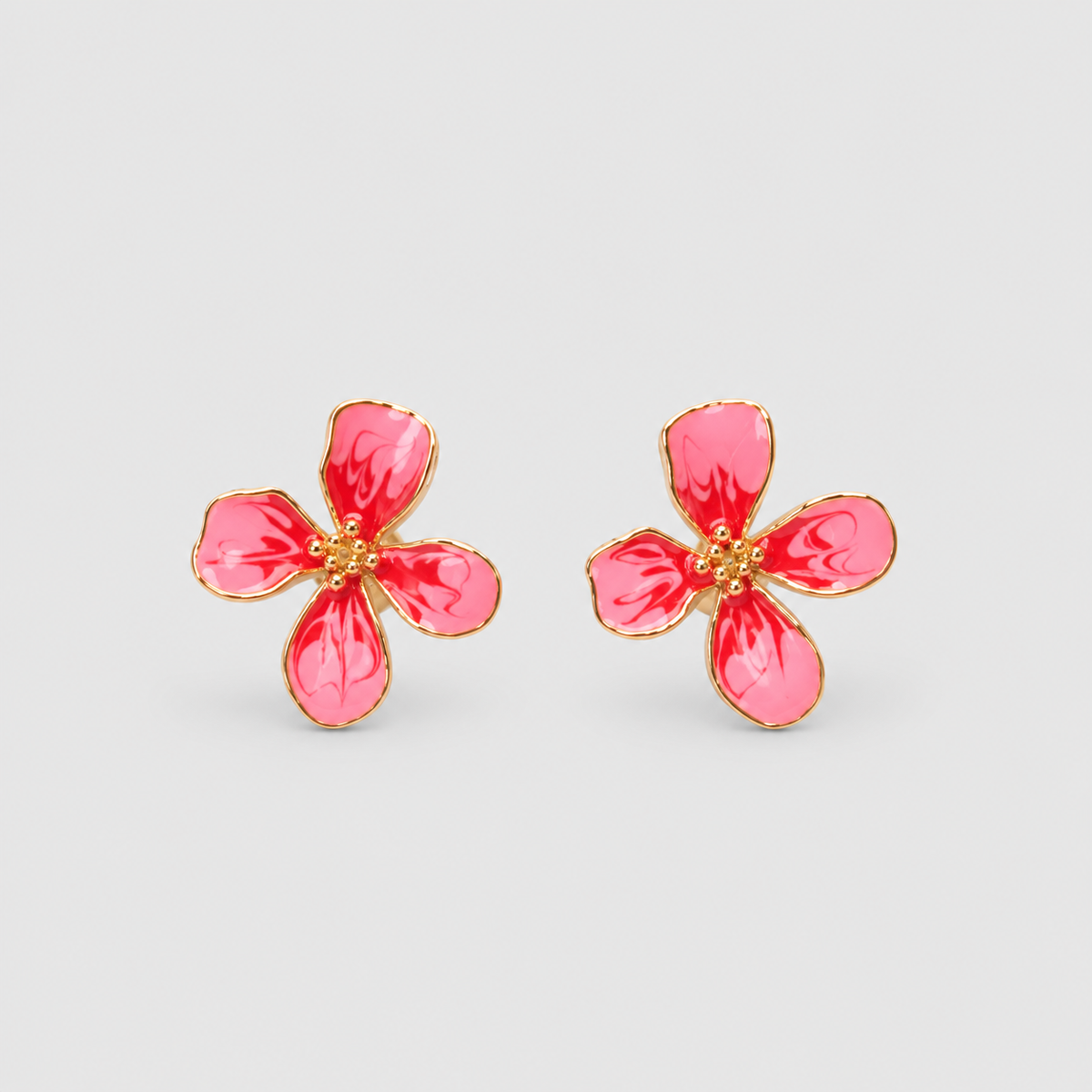 Topos flor 4 petalos fucsia