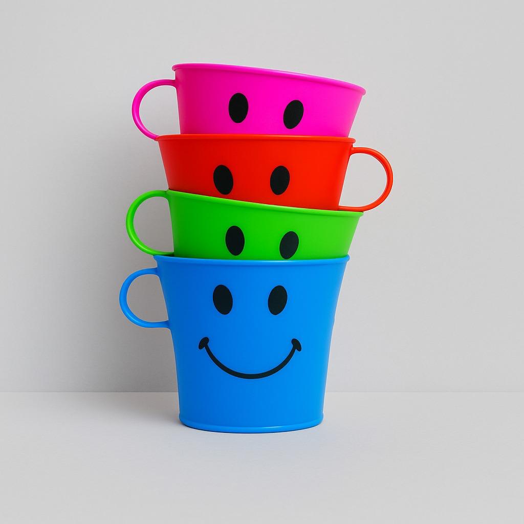 Vasos Caritas Plásticos x4