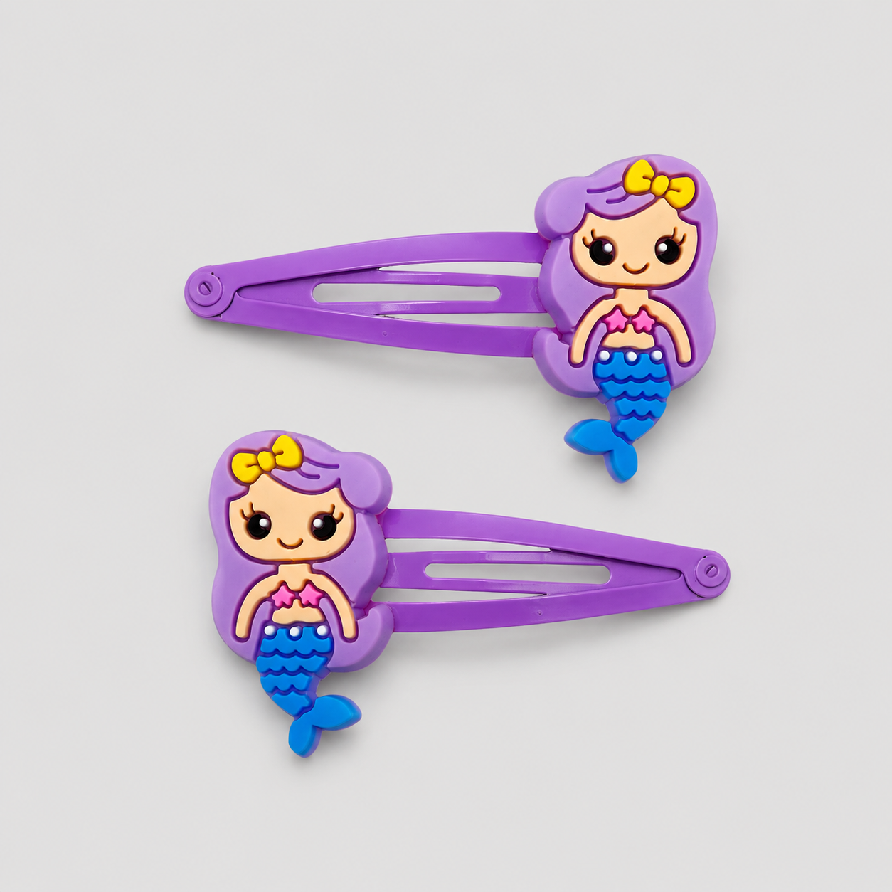 Pinzas Sirena x2 Moradas