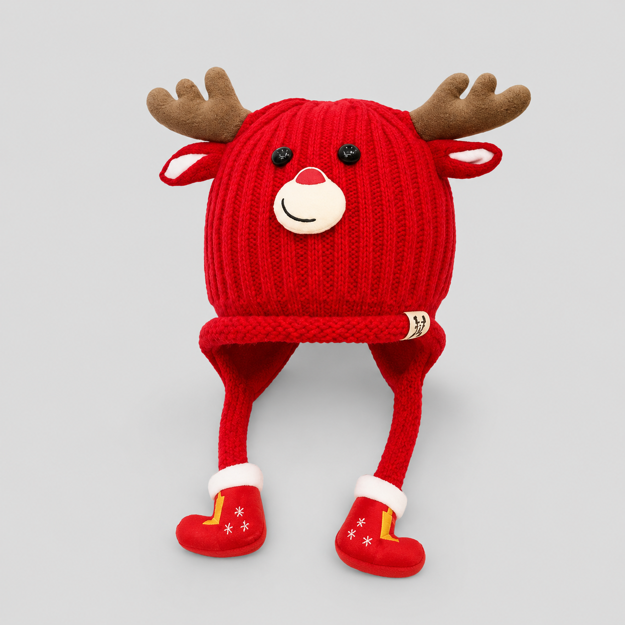 Gorro Tejido Reno Rojo
