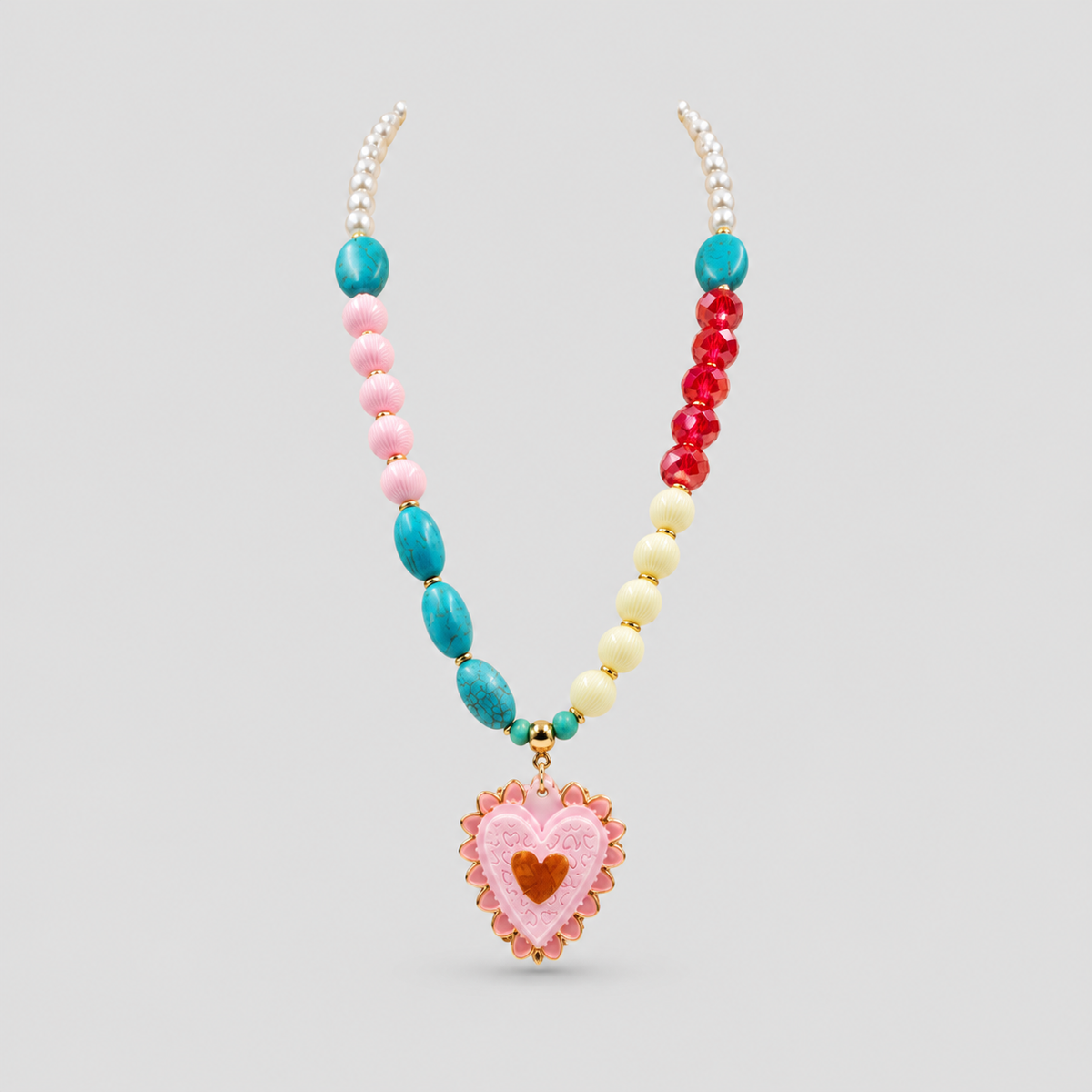 Collar corazón sweet rojo