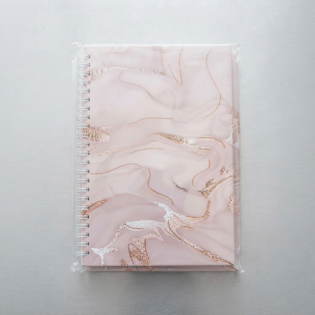 Cuaderno Marmolizado Rosa
