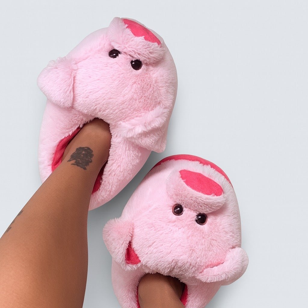 Babuchas Cerdito Rosadas T: 37