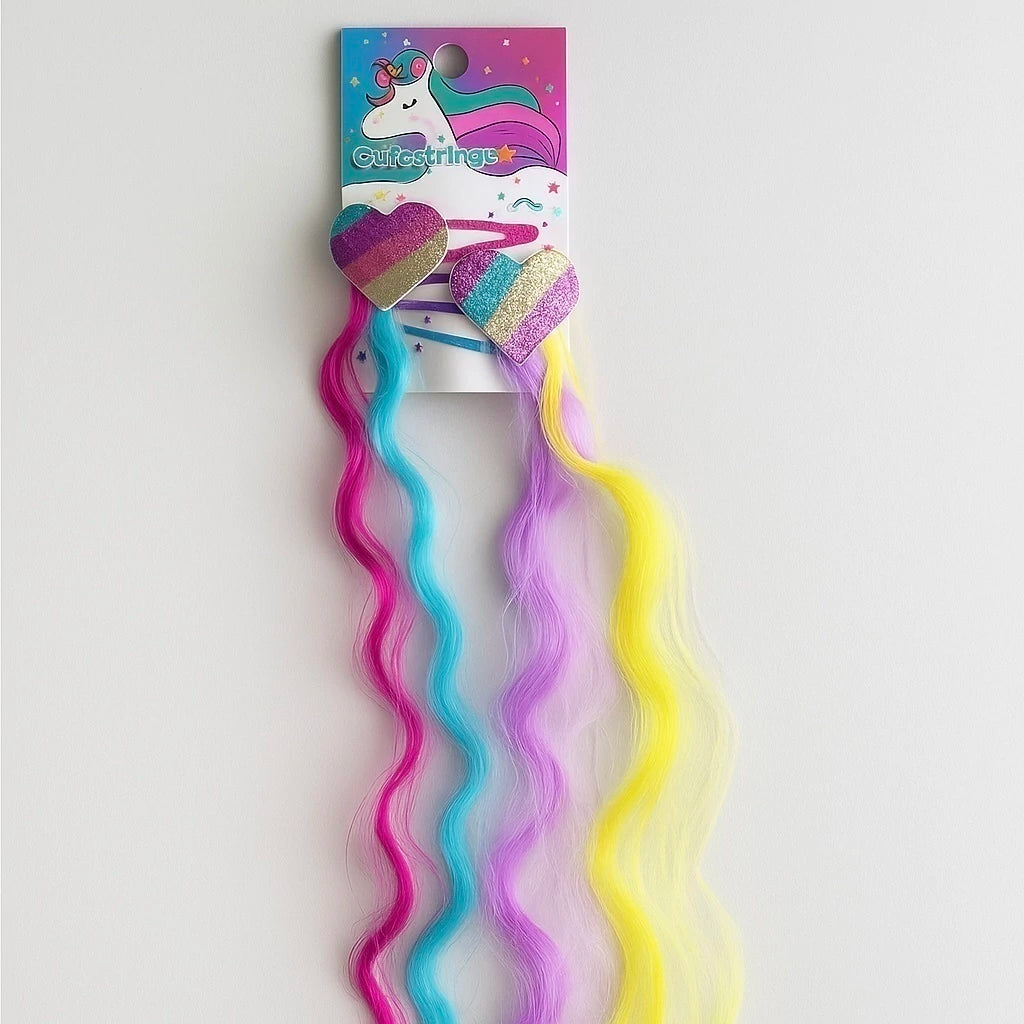 Pinzas x4 Mechones Colores