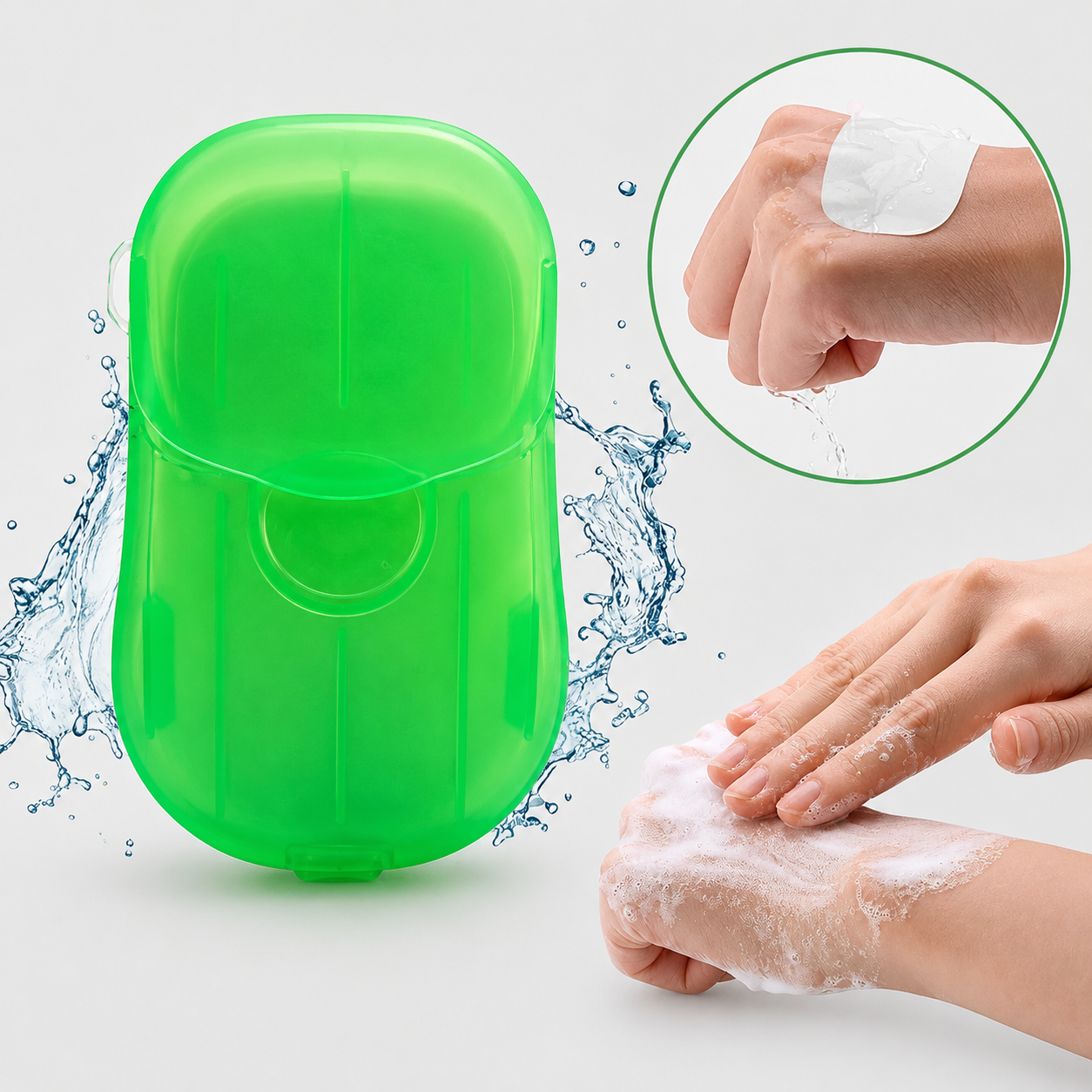 Jabón En Papel Verde