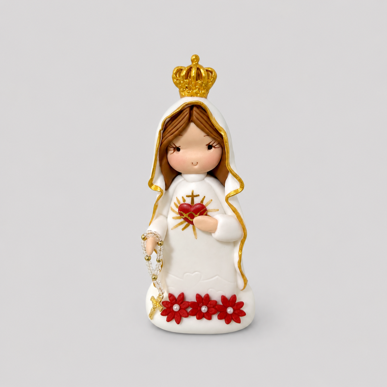 Virgen de Fátima En Cerámica