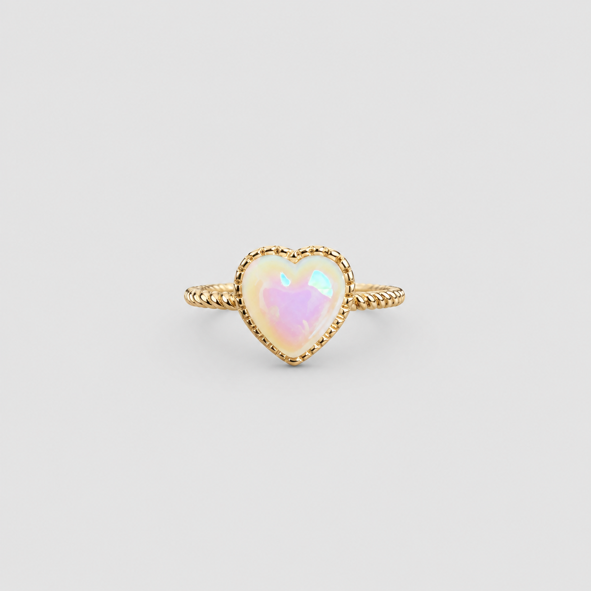 Anillo circón dorado