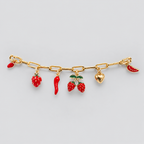 Pulsera cherry rojo