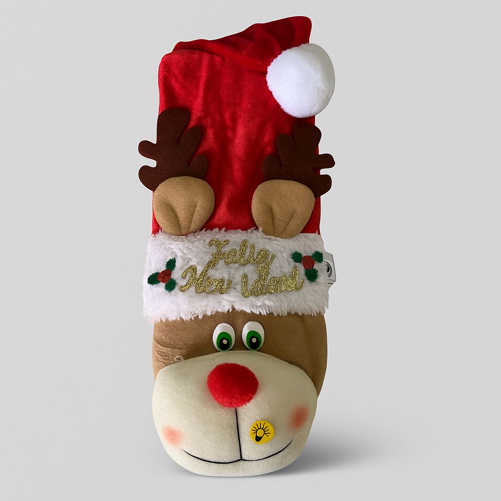 Bufanda Navidad Reno Rojo