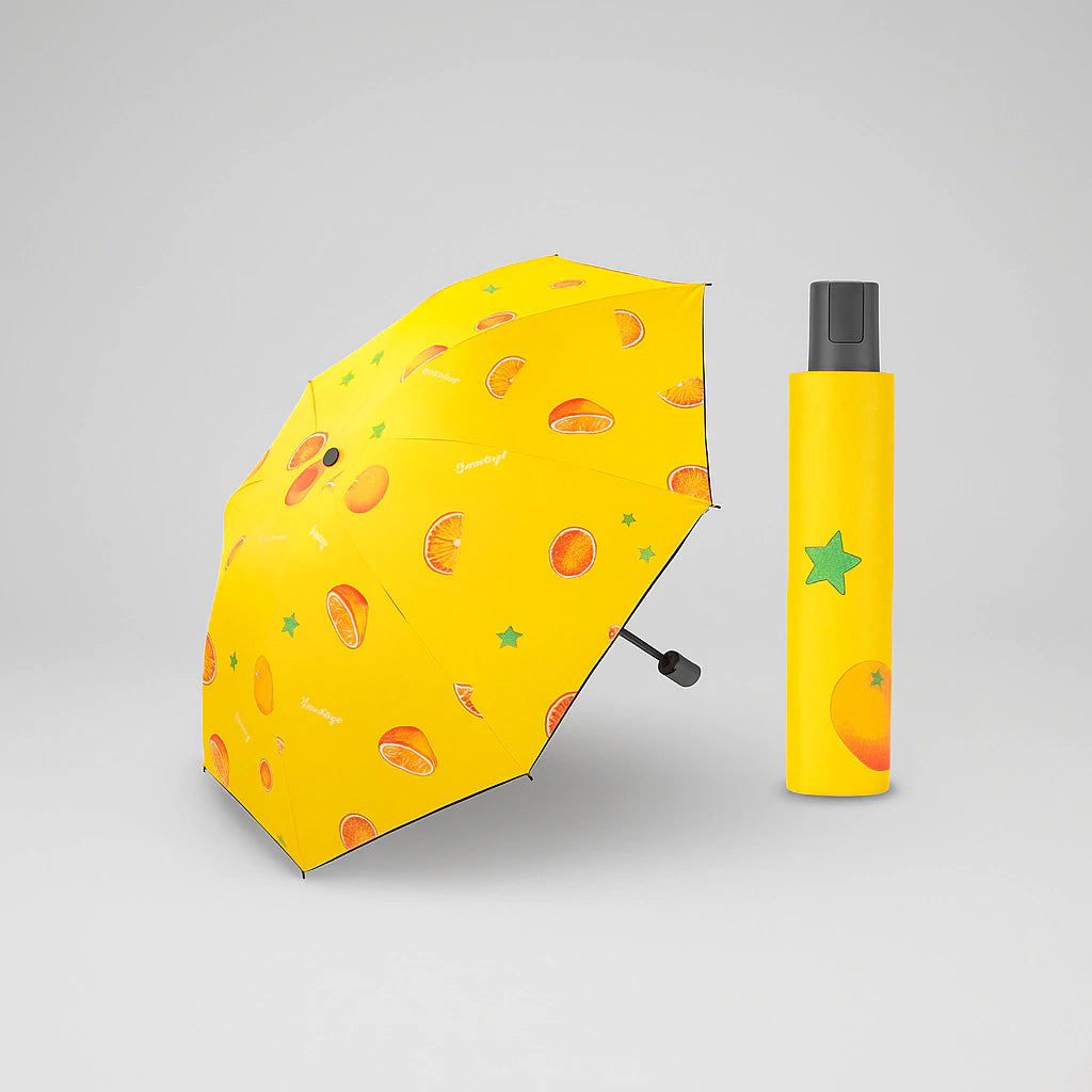 Sombrilla Naranja Antiviento