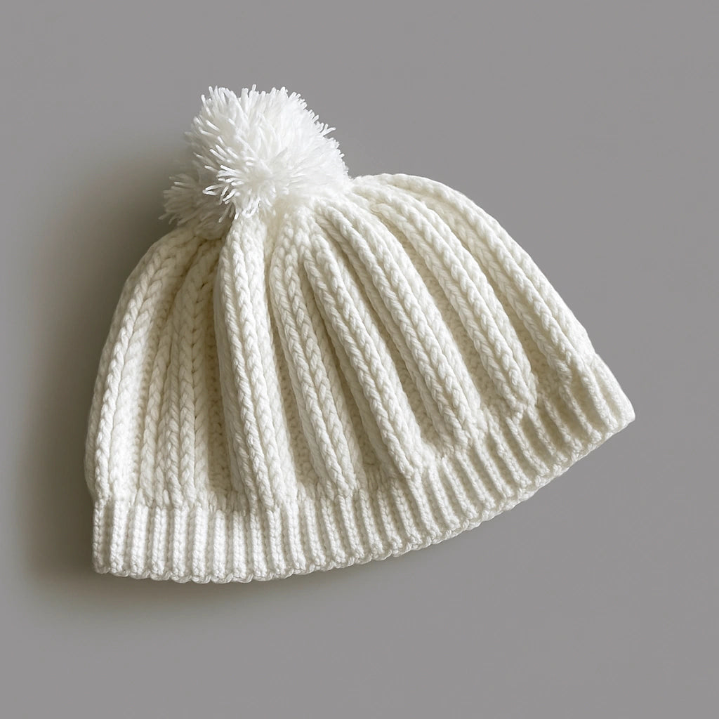 Gorro Tejido Pompon Lineas
