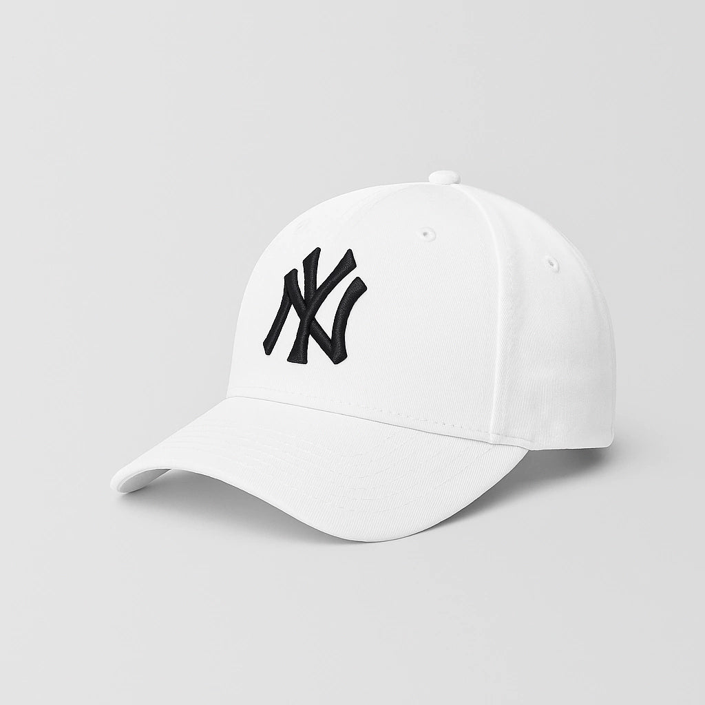 Gorra NY Blanca Negra