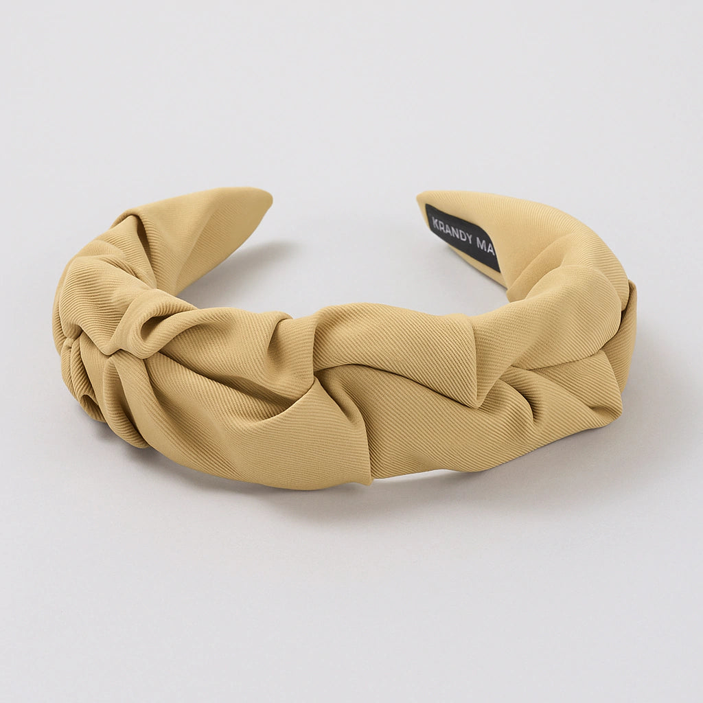 Diadema Beige En Tela